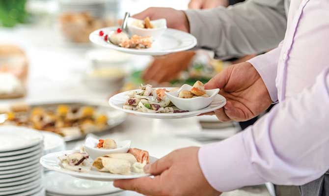 Buffet and Feasting table