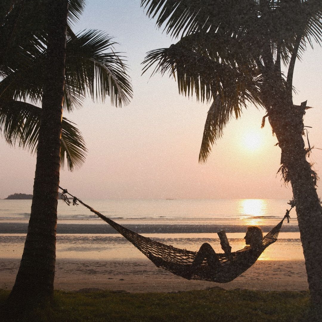 relax on the beach